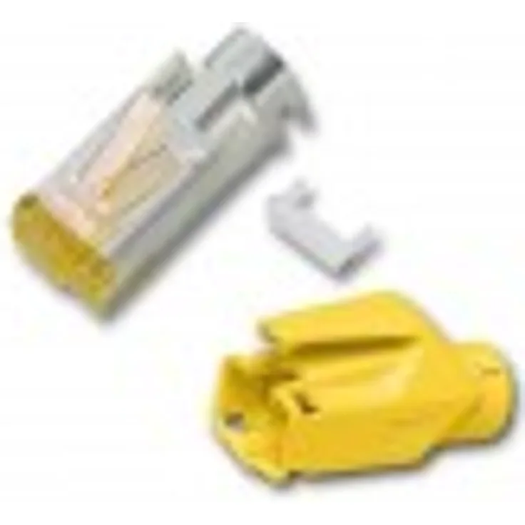 100 x Hirose TM31 RJ45 Modular CAT.6a Crimp Stecker gelb