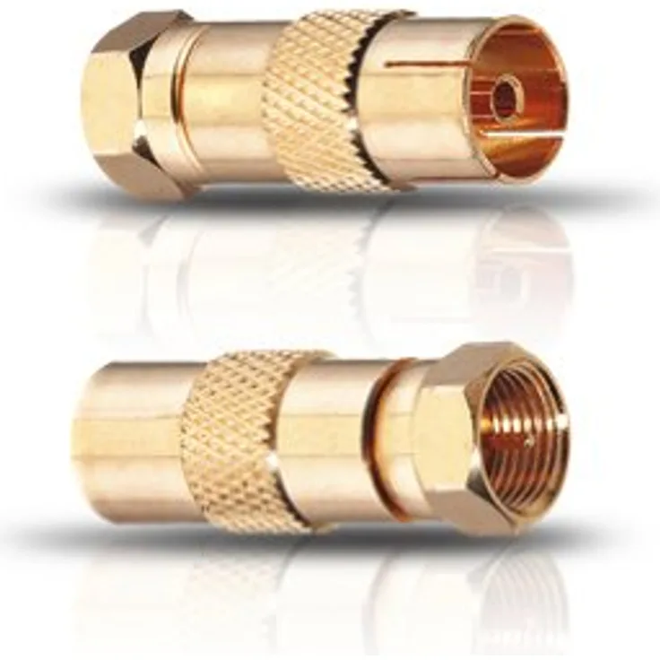 Oehlbach Adapter F-Stecker, Koaxial m & w 2 STK.