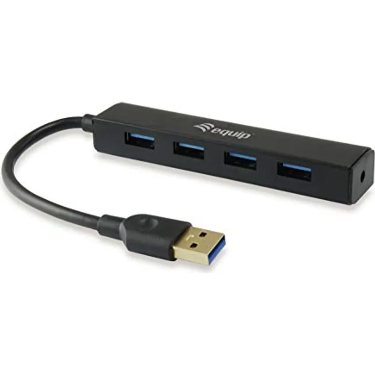 Equip USB-Hub 4Port USB 3.0, schwarz