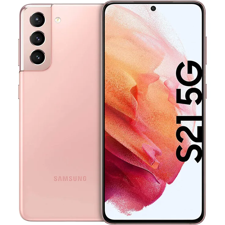 Samsung Galaxy S21 5G Smartphone 15,75cm (6,2 Zoll) AMOLED-Display, 256GB interner Speicher, 8GB RAM, Dual-SIM, Phantom Pink