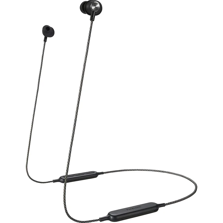 Panasonic RP-HTX20BE In-Ear Kopfhörer, mit Bluetooth, Mikrofon, geeignet für Sport, schwarz – Bild 1