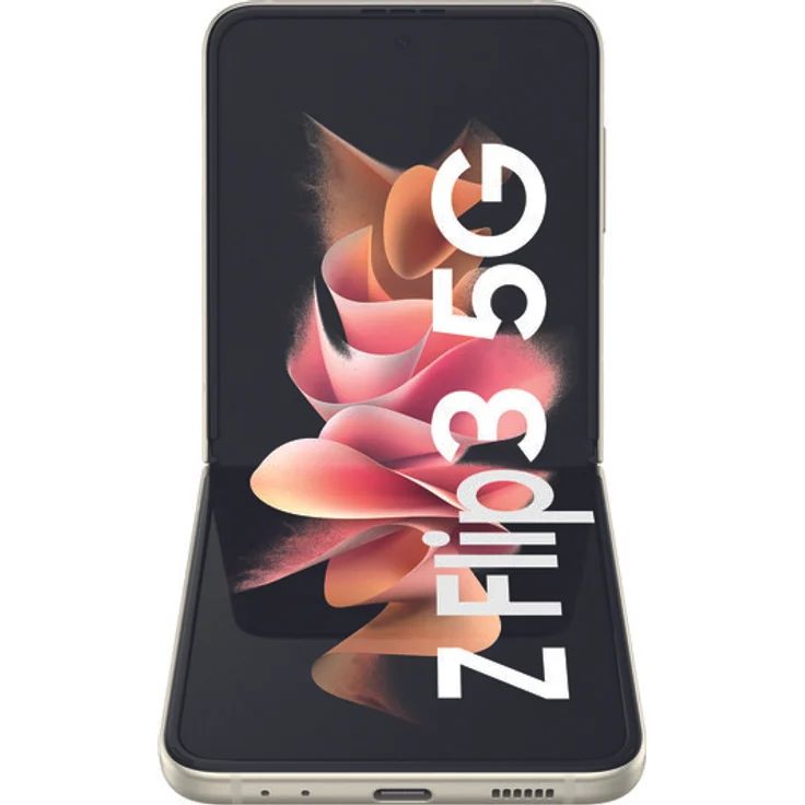Samsung Galaxy Z Flip 3 5G Smartphone 17,02cm (6,7 Zoll) AMOLED-Display, 256GB interner Speicher, 8GB RAM, Android 11, Phantom Cream – Bild 3