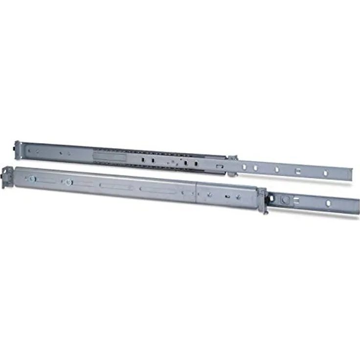 Inter Tech 88887220 Teleskopschienensatz mit Variabler Einbautiefe von 500-800 mm Silber