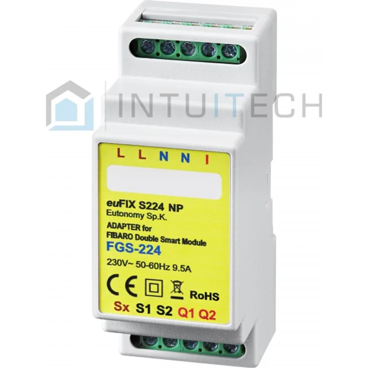 euFIX S224NP Eutonomy Adapter für FIBARO Smart Module FGS-224