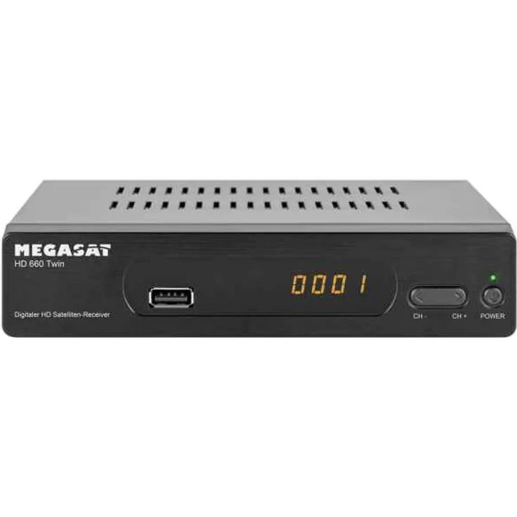 Megasat 660 Twin PVR DVB-S/S2, HDMI, EPG, Aufnahmefunktion, schwarz
