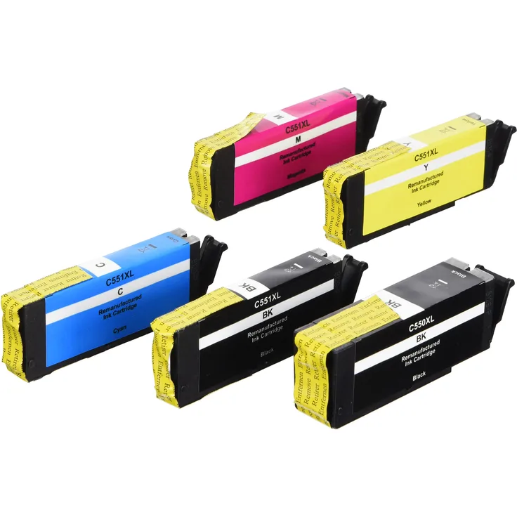 Peach Spar Pack Tintenpatronen kompatibel zu Canon PGI-550, CLI-551