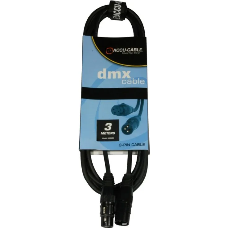 DMX Kabel 3pin, 3m, 110 Ohm, AC3PDMX10