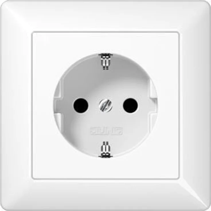Jung 1520 KI WW Schuko Steckdose 16 A 250 V mit Berührungsschutz Serie AS 500 alpinweiß