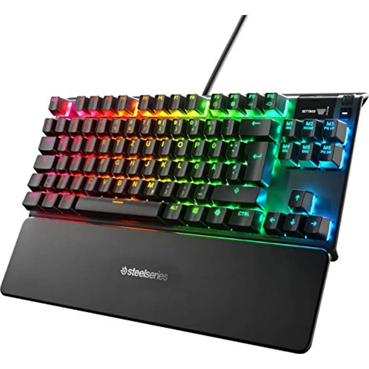 SteelSeries Apex Pro TKL Mechanische Gaming-Tastatur mit anpassbarer Betätigung OLED Smart Display Deutsches QWERTZ - Kompakt -Layout – Bild 1