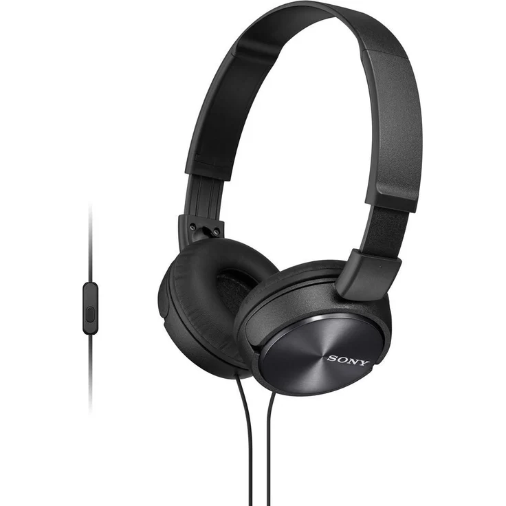 Sony MDR-ZX310AP On-Ear-Kopfhörer mit Mikrofon, schwarz – Bild 1