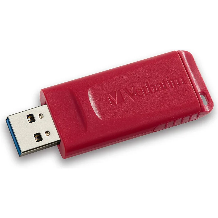 Verbatim 98525 USB-Stick 128 GB USB Typ-A 2.0 Rot - USB-Sticks (128 GB, USB Typ-A, 2.0, Ohne Deckel, Rot)