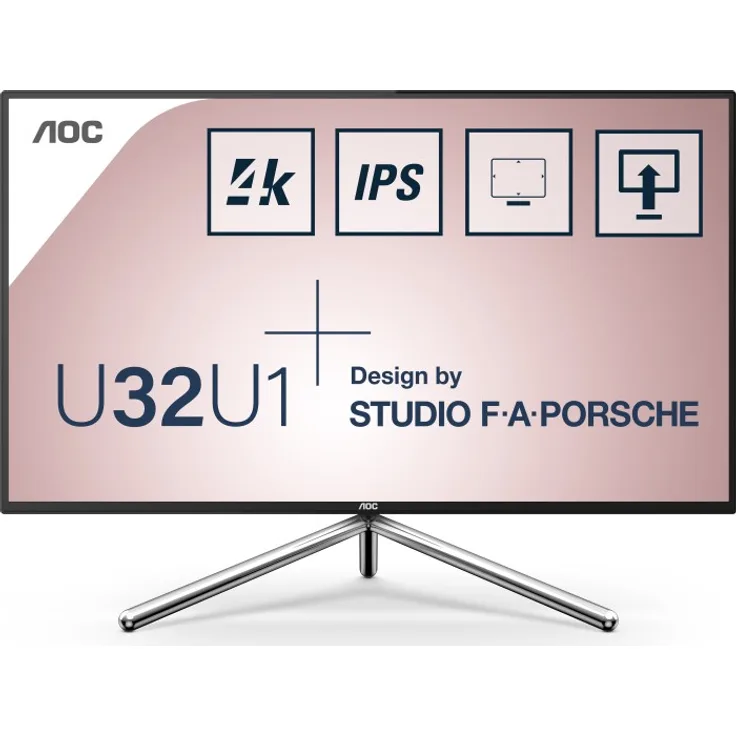 AOC U32U1 - 80 cm (31,5 Zoll), IPS-Panel, 4K UHD, HDR 600, Porsche Design, USB-C (U32U1)