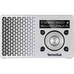 TechniSat DIGITRADIO 1 Mini Tragbares Radio, OLED-Display, silber
