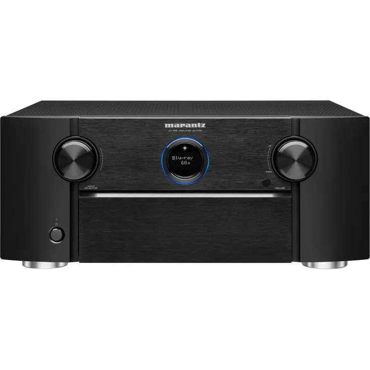 Marantz AV 7706 AV-Vorverstärker 8K mit Dolby Atmos, Aura-3D, HEOS, AirPlay2 und Amazon Alexa schwarz