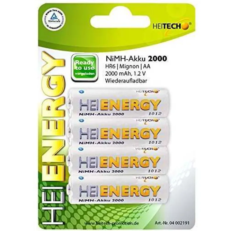 Heitech READ TO USE NI-MH 2000 Mignon