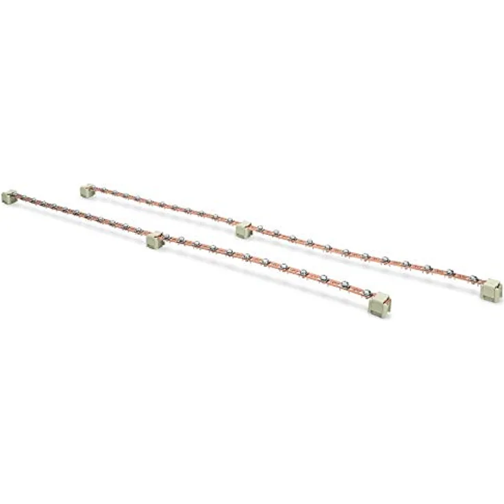 DIGITUS Potentialausgleichsschiene 2x 820 mm für Netzwerk- & Serverschränke, 2x 24 Verbinsungspunkte, inkl. Erdungskabel 4mm, Kupfer