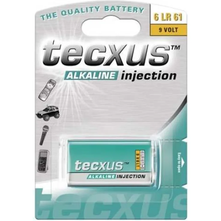9V Block (6LR61) Batterie Alkaline mit langer Lebensdauer