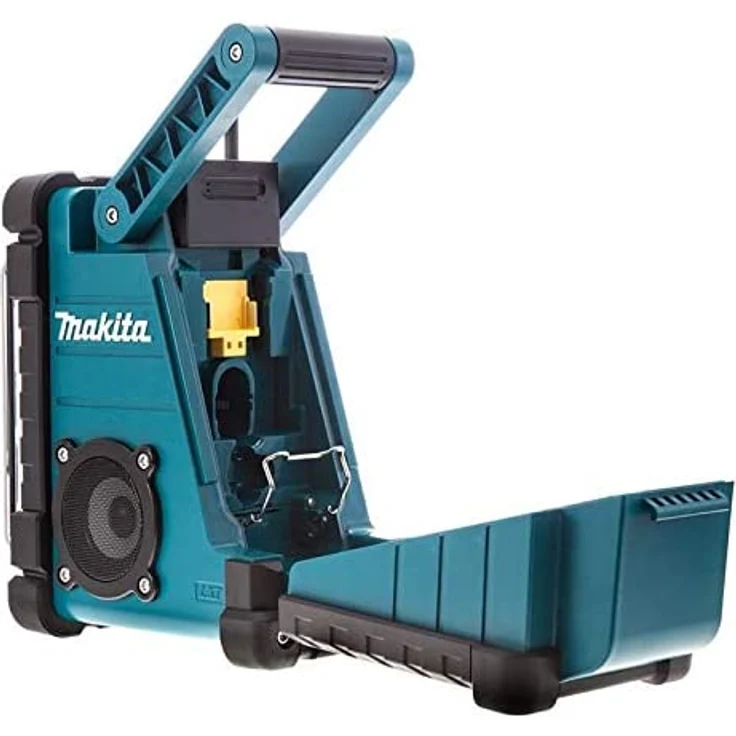 Makita DMR107 Baustellenradio mit Wecker, geeignet für Outdoor, spritzwassergeschützt, blau – Bild 3