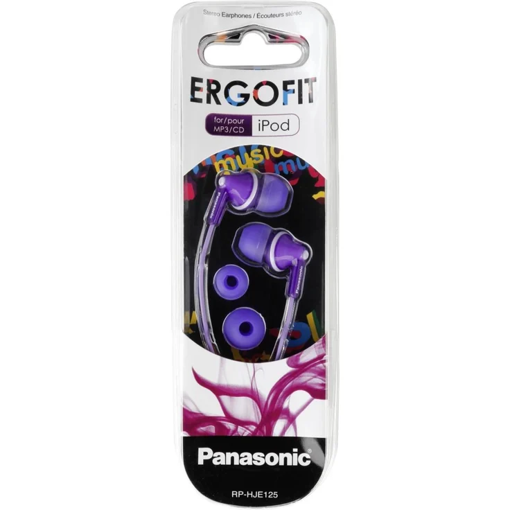 Panasonic RP-HJE125E-V In-Ear Kopfhörer, violett – Bild 2