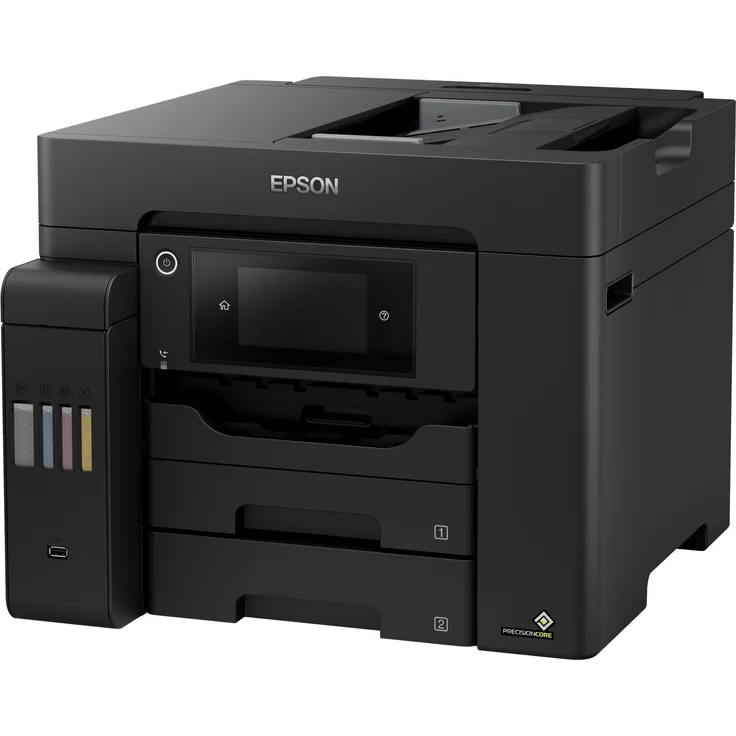 Epson EcoTank ET-5850 4-in-1 Tintenstrahl-Multifunktionsgerät (Drucker, Scanner, Kopierer, Fax) Auflösung: 1200 x 4800, USB, LAN, WLAN, Mobile Print, AirPrint, Wi-Fi Direct, Cloud Print (C11CJ29401) – Bild 3