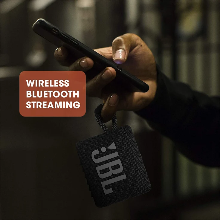 JBL GO 3 Tragbarer wasserdichter Bluetooth-Lautsprecher schwarz Bluetooth-Lautsprecher, wasserdicht, schwarz – Bild 14