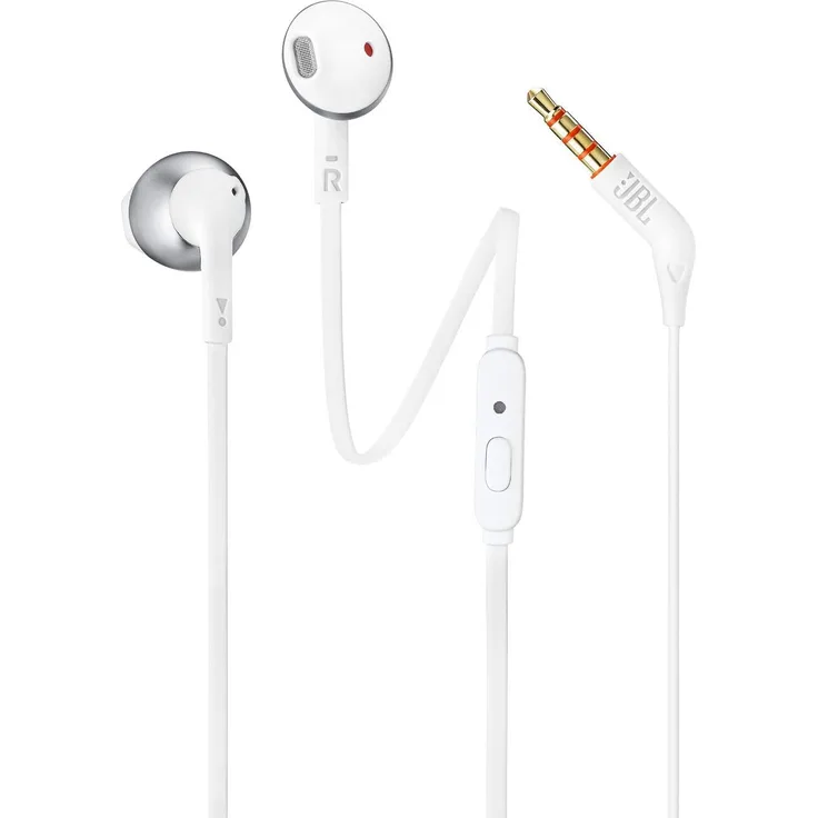 JBL Tune 205 In-Ear Kopfhörer mit Mikrofon, silber