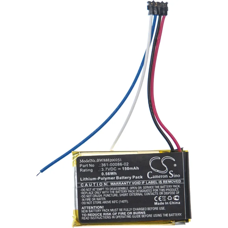 vhbw Akku kompatibel mit Garmin Edge 130, 3LA037240 GPS Fahrradcomputer Radcomputer (150mAh, 3,7V, Li-Polymer)