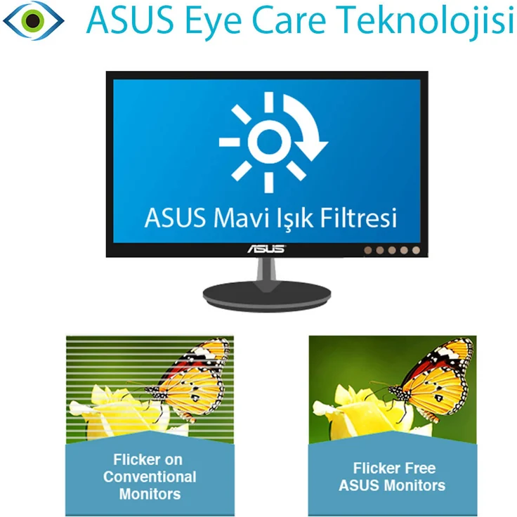 Asus VZ239HE (90LM0330-B01670) - 23 Zoll, Full HD (1920 x 1080), IPS-Panel, 75Hz, 5ms, 250cd/m² – Bild 3