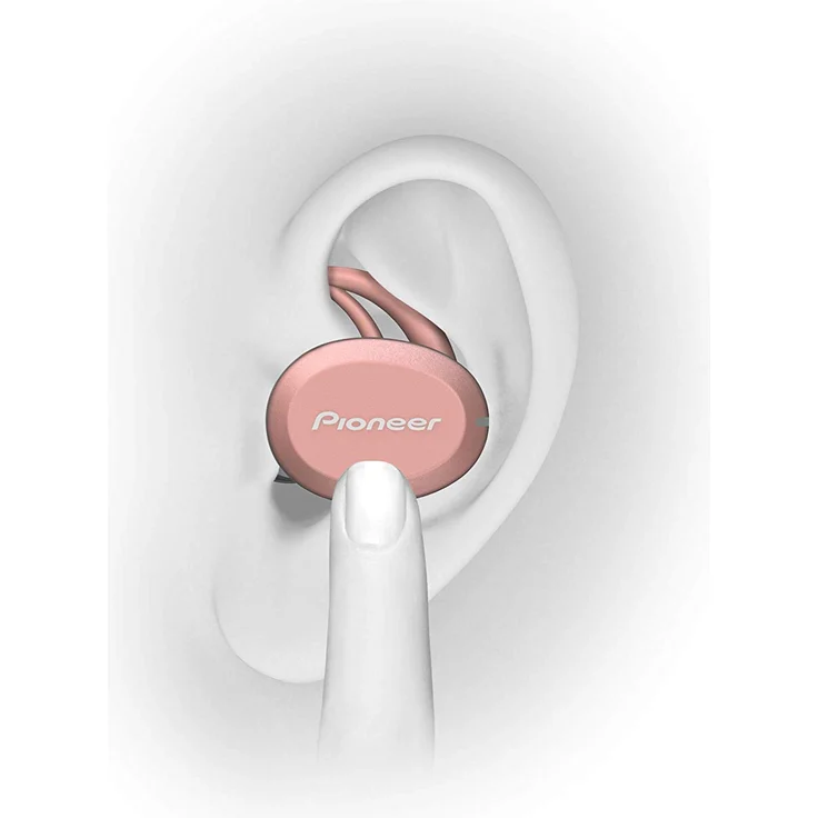 Pioneer E8TW-P Truly Wireless Kopfhörer (Bluetooth, In-Ear, Sport, 3 h Spielzeit pro Ladung) Pink – Bild 3