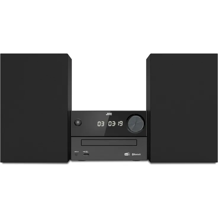 JVC UX-C25DAB Home-Audio-Minisystem mit CD-Player, UKW, DAB, DAB+ und Audio-Streaming Schwarz