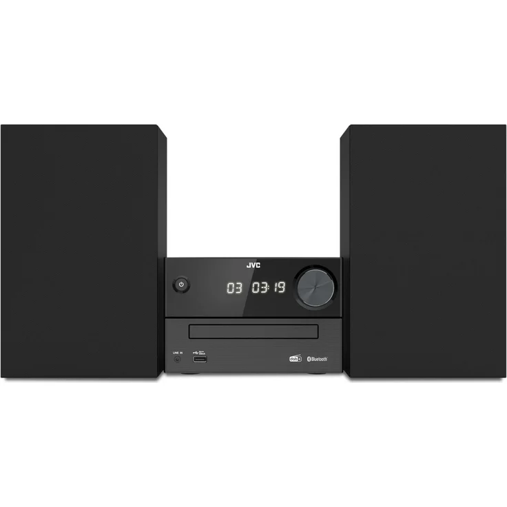 JVC UX-C25DAB Home-Audio-Minisystem mit CD-Player, UKW, DAB, DAB+ und Audio-Streaming Schwarz – Bild 1