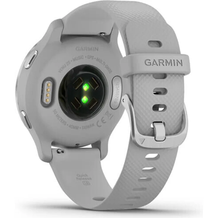 Garmin Venu 2s Smartwatch GPS, Unisex, S, Edelstahl, Kunststoffgehäuse, Silikonarmband, Silber/Hellgrau (010-02429-12) – Bild 3