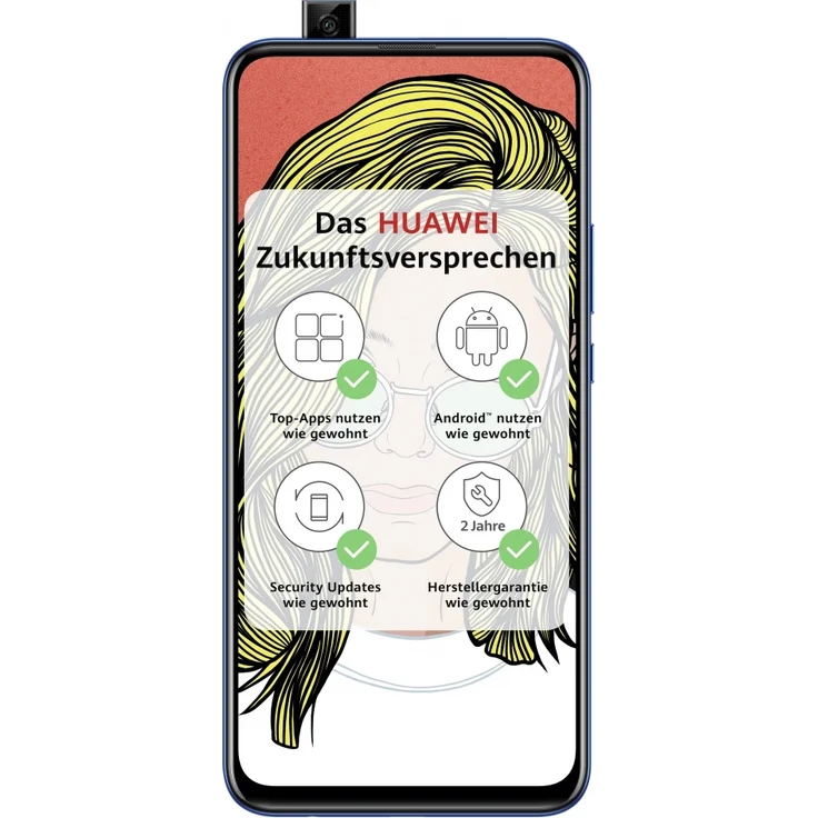 Huawei P smart Z Smartphone 16,74cm (6,59 Zoll) TFT, LCD-Display, 64GB interner Speicher, 4GB RAM, Dual-SIM, Android, Starlight Blue – Bild 8