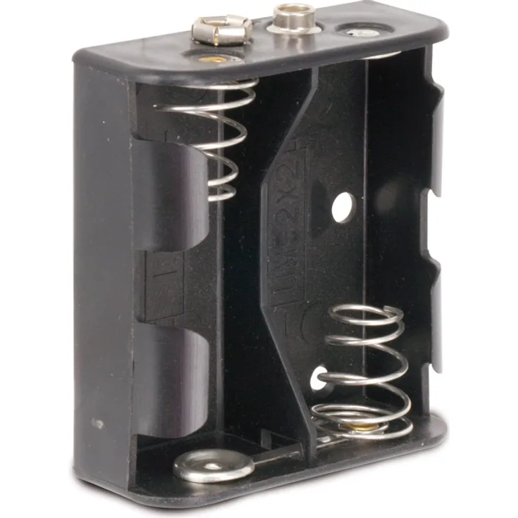 Batteriehalter, 2x Baby, Clipanschluss