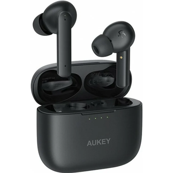 Aukey EP-N5 True Wireless In-Ear Kopfhörer, mit Bluetooth, Mikrofon, Noise Cancelling, schwarz – Bild 1