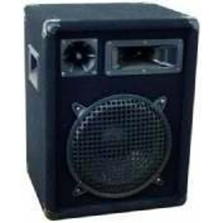 OMNITRONIC DX-1022 3-Wege Box 400 W | Robuste Full-Range-Box mit 10'' Tieftöner und 400 Watt Leistung | 1 Stück