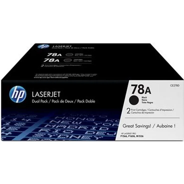Hewlett-Packard HP 78A schwarz (CE278AD) Doppelpack (CE278AD)
