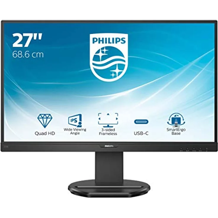Philips 276B9 - 27 Zoll, QHD (2560 x 1440), IPS-Panel, 75Hz, 4ms, 350cd/m² (276B9/00) – Bild 1