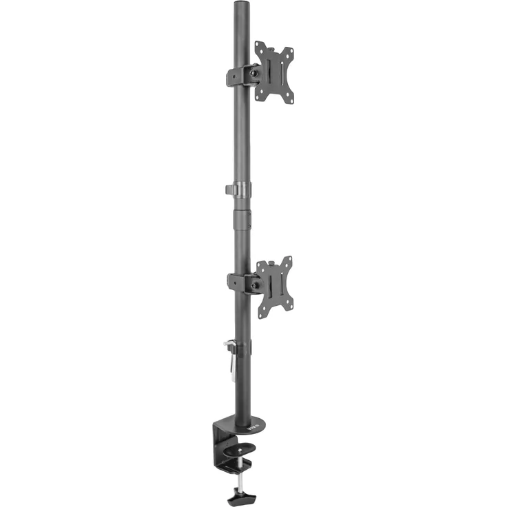 VIVO Dual LCD Monitor Desk Mount Stand Heavy Duty Stacked, Holds Vertical 2 Screens up to 32'' (STAND-V002T)