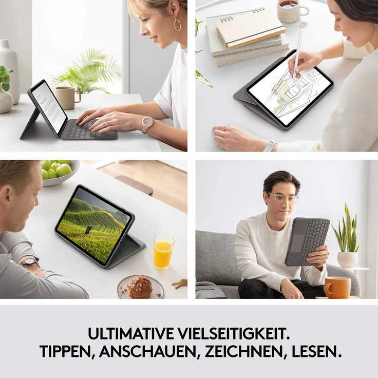 Logitech Folio Touch mit Trackpad und Smart Connector für Apple iPad Pro 11'', Deutsch (920-009745) – Bild 4
