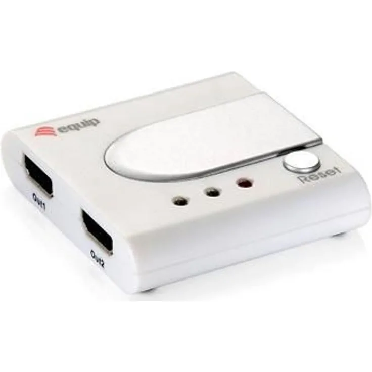 Equip 2-Port HDMI Splitter - Video/Audio-Schalter - 2 x HDMI - Desktop (332712)