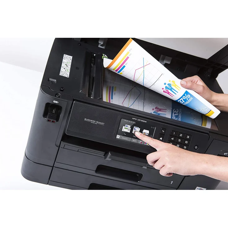 Brother MFC-J5730DW (4-in-1) Multifunktionsdrucker - (Tintenstrahl) Farbe, Druckgeschwindigkeit: 22 s/w, 20 Farbe, Auflösung: 4800 x 1200, LAN, (MFCJ5730DWG1) – Bild 4