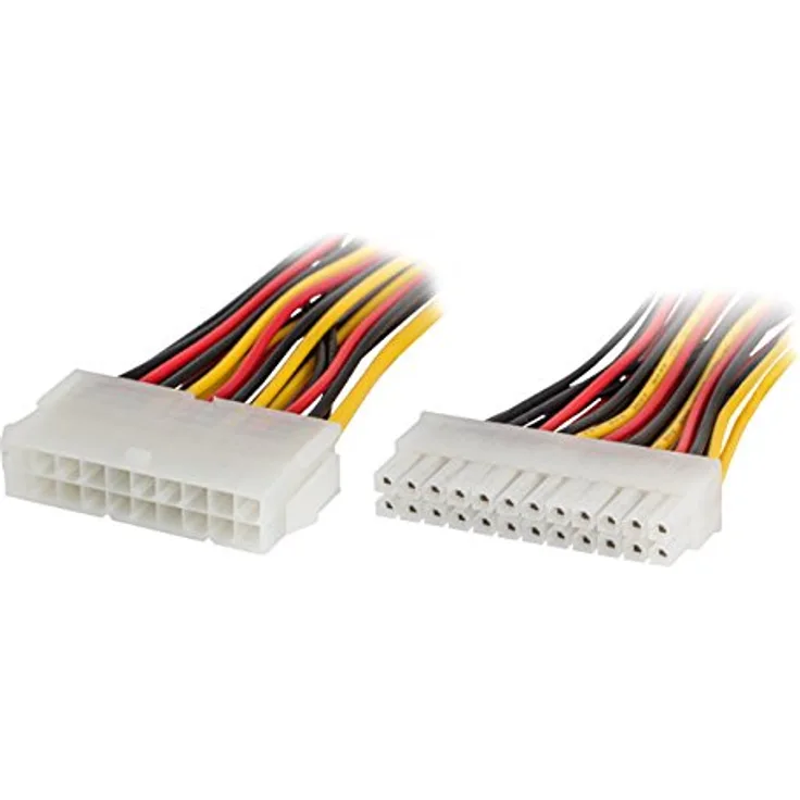 lanberg AD-0021-W ATX (20Pol) Buchse auf BTX (24Pol) Stecker Adapter mit Kabel, 15 cm Mehrfarbig