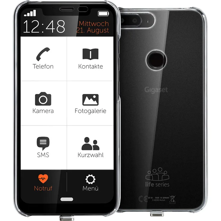 Gigaset GS195LS Smartphone, 32GB interner Speicher, Dual-SIM, Titanium Grey