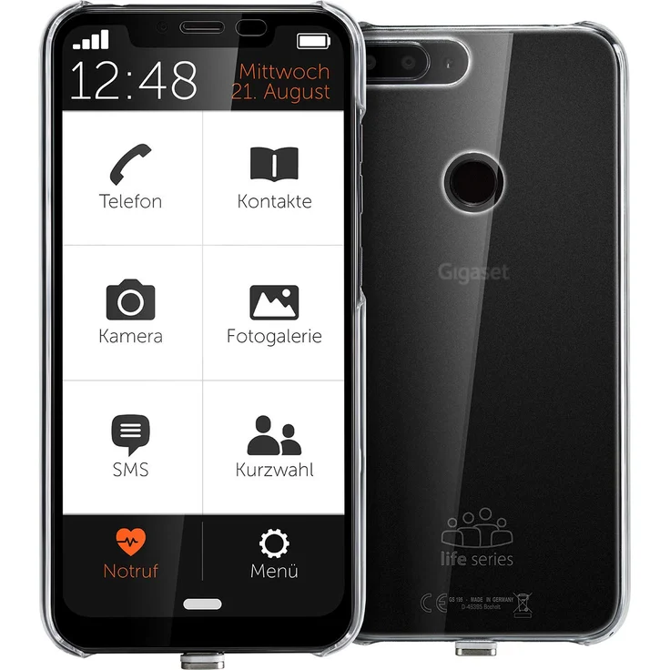 Gigaset GS195LS Smartphone, 32GB interner Speicher, Dual-SIM, Titanium Grey – Bild 1