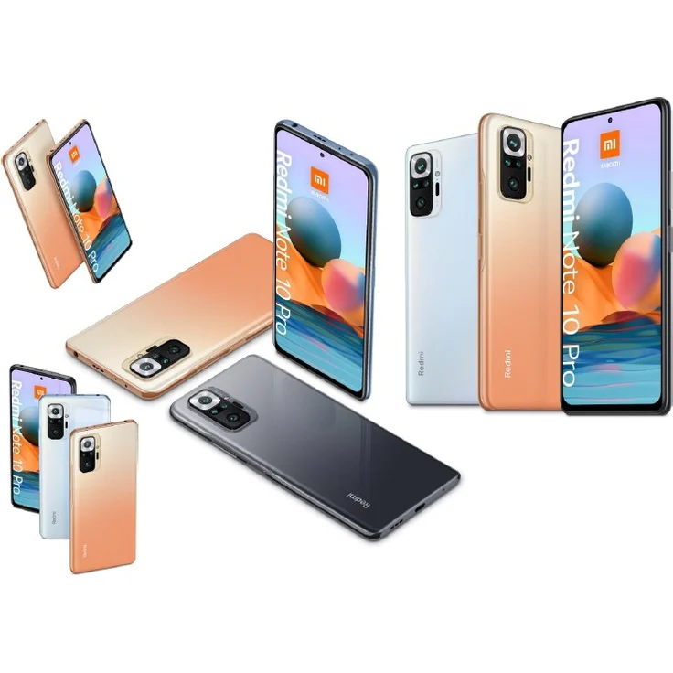 Xiaomi Redmi Note 10 Pro Smartphone 16,94cm (6,67 Zoll) AMOLED-Display, 64GB interner Speicher, 6GB RAM, Dual-SIM, Android, Glacier Blue – Bild 5