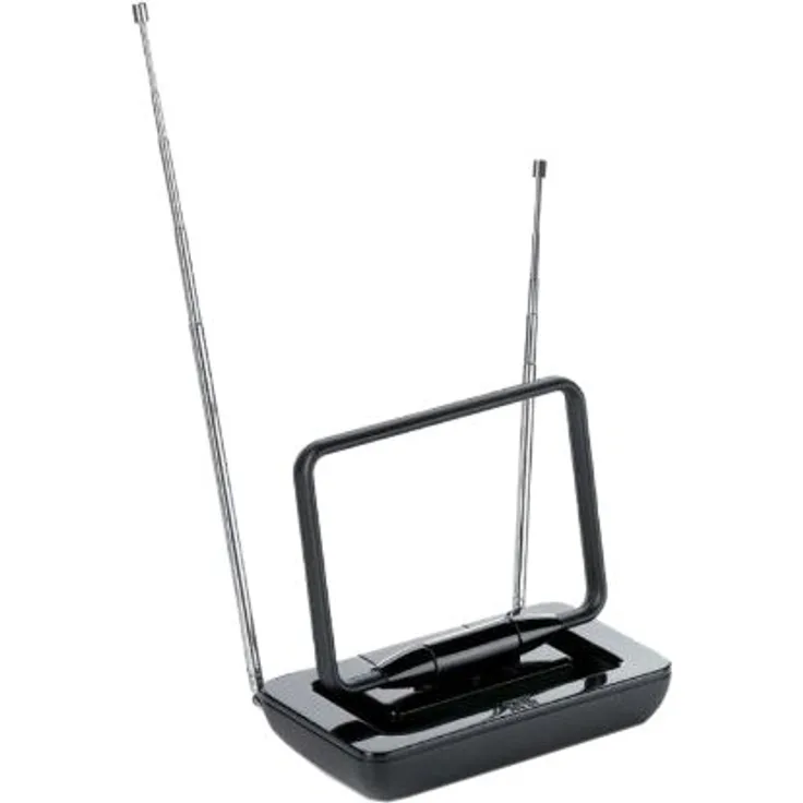 Unverstärkte Zimmerantenne von One For All - Geeignet für den Empfang von DVB-T & DVB-T2 - Digitale HDTV Antenne -HD ready - DVB-T-DVB-T2 Indoor antenne - Schwarz - SV9015