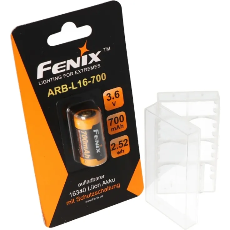 CR123 A Li-Ion Akku 16340 mit 3,7 Volt, min.700mAh, typisch 760mAh, max. 820mAh,