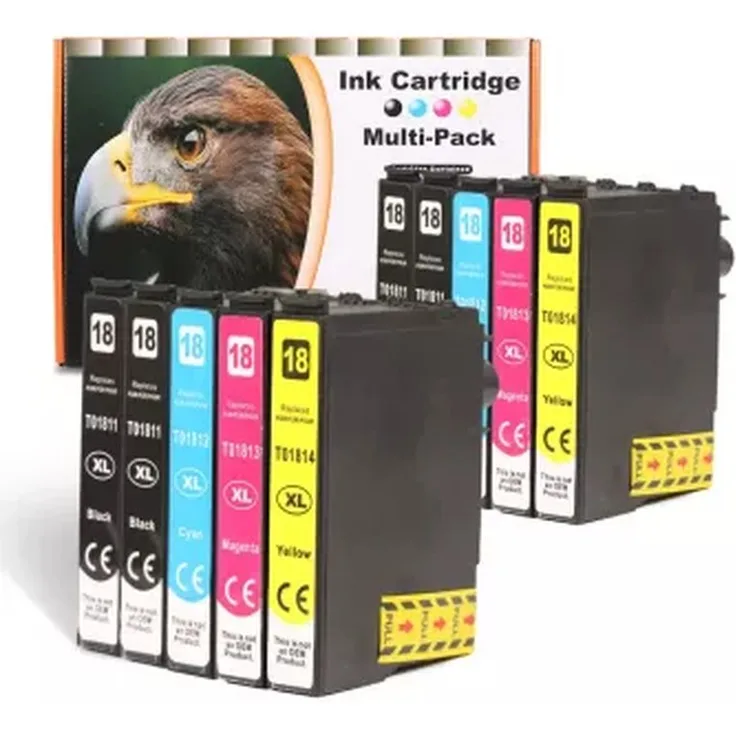 Ink Cartridge 10 komp. DC komp. XL Druckerpatronen zu Epson Expression Home XP 30 102 202 205 215 225 302 305 312 313 315 322 325 402 405 412 415 422 425