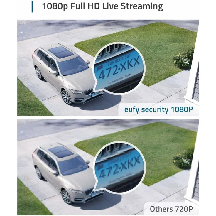 eufy Security eufyCam 2C 3+1, kabellose Überwachungskamera für draußen, 180 Tage Akkuleistung, HD 1080p, IP67 wetterfest, Nachtsicht, Kompatibel mit HomeKit, Drei-Kamera-Set, gebührenfreie Nutzung, Weiß (T88323D2) – Bild 2